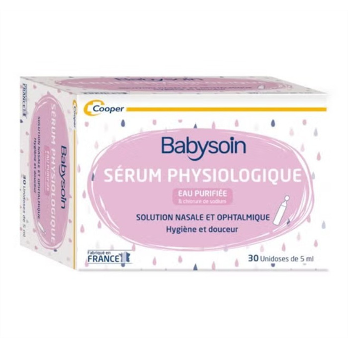 Sérum physiologique Babysoin Cooper, 30 pièces Sérum physiologique Babysoin Cooper, 30 pièces