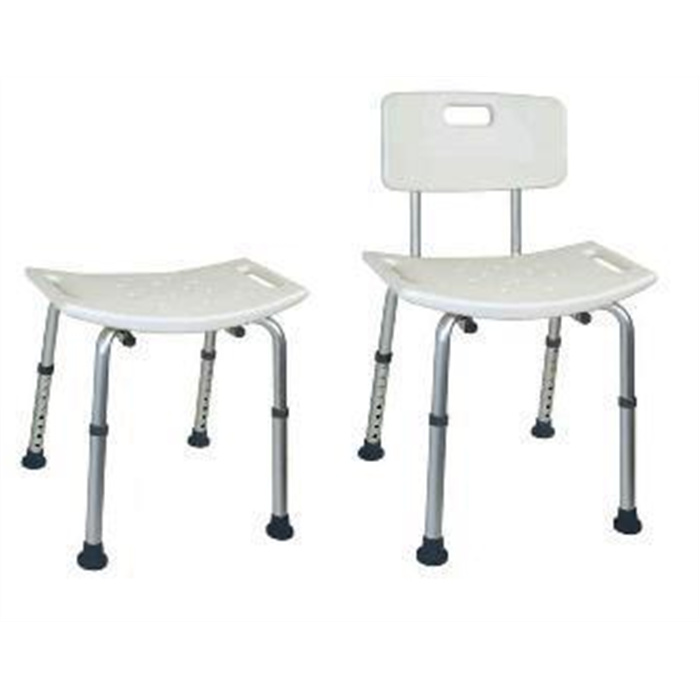 Siège de douche avec assise galbée Duro avec dossier Siège de douche avec assise galbée Duro avec dossier