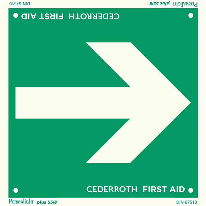 Sign Escape route arrow, 1 piece Sign Escape route arrow, 1 piece