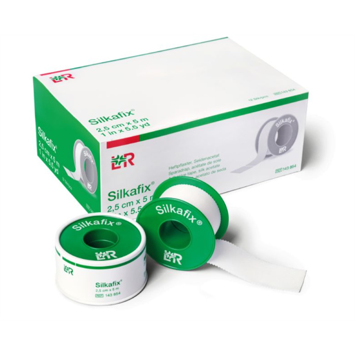 Silkafix, 2.5 cm x 5 m, unsteril, Klebepflaster Silkafix, 2.5 cm x 5 m, unsteril, Klebepflaster