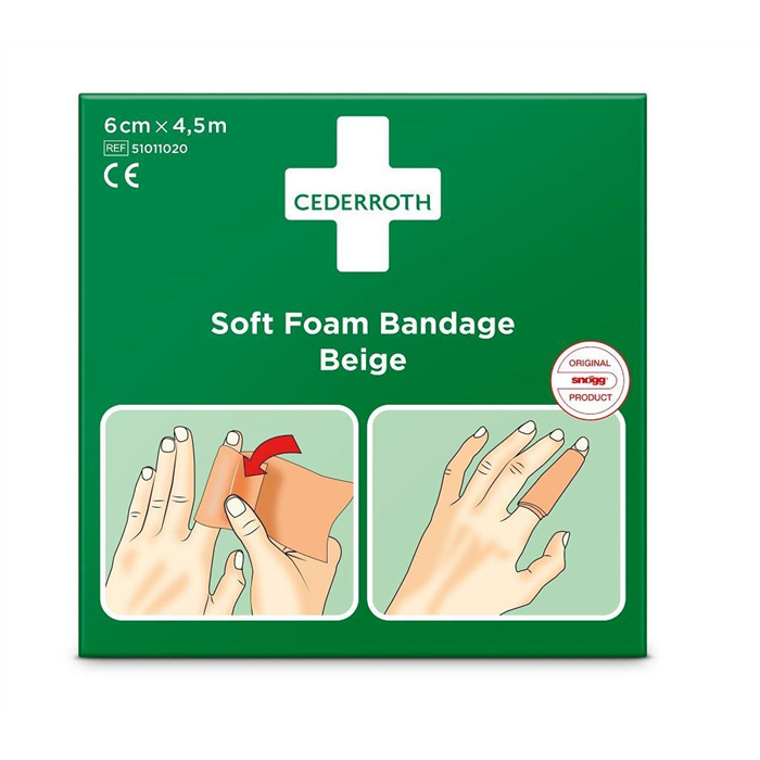 Soft Foam Bandage Beige 6 cm x 4.5 m Soft Foam Bandage Beige 6 cm x 4.5 m