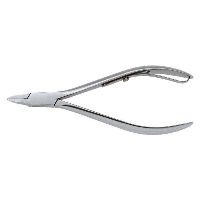 Stainless steel nipper-style nail clipper, 11.5 cm Stainless steel nipper-style nail clipper, 11.5 cm