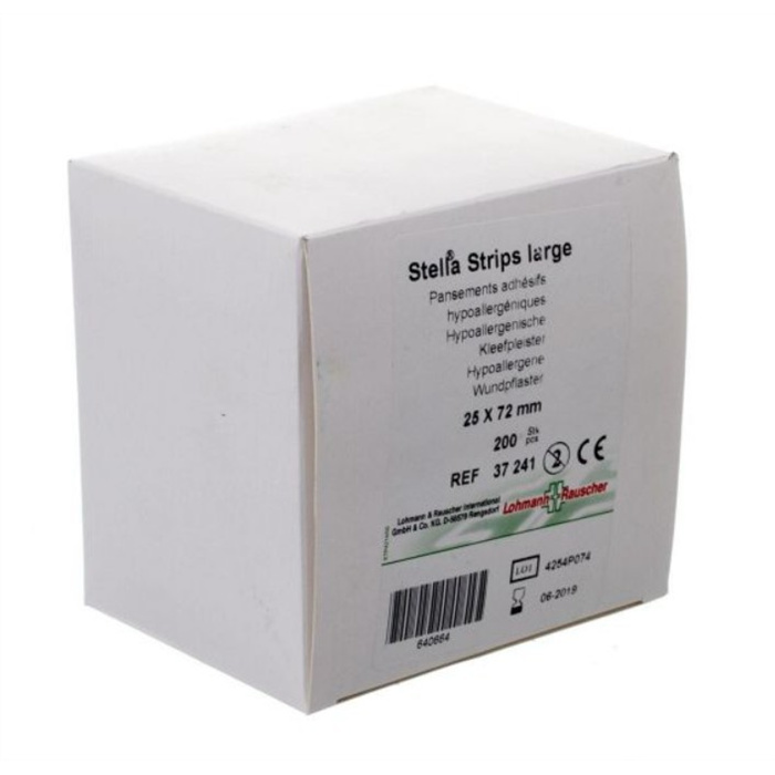 STELLASTRIPS Wundverschlussstreifen groß, 25 × 72 mm, 200 Stück STELLASTRIPS Wundverschlussstreifen groß, 25 × 72 mm, 200 Stück
