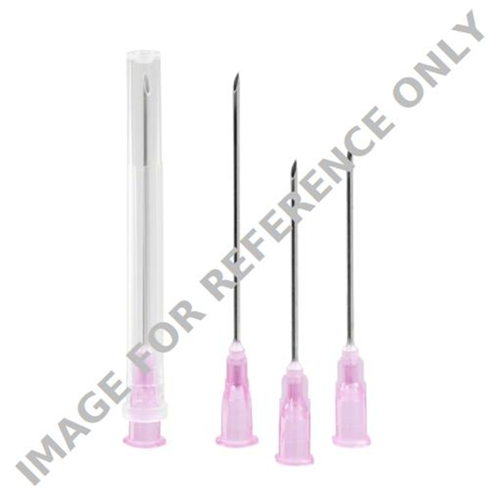 Sterican 1.2 x 40 mm, G18X1 1/2” short ground joint, pink - box of 100 pcs Sterican 1.2 x 40 mm, G18X1 1/2” short ground joint, pink - box of 100 pcs