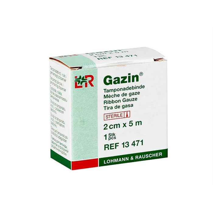 Steriler Gazestreifen, 2 cm x 5 m Steriler Gazestreifen, 2 cm x 5 m