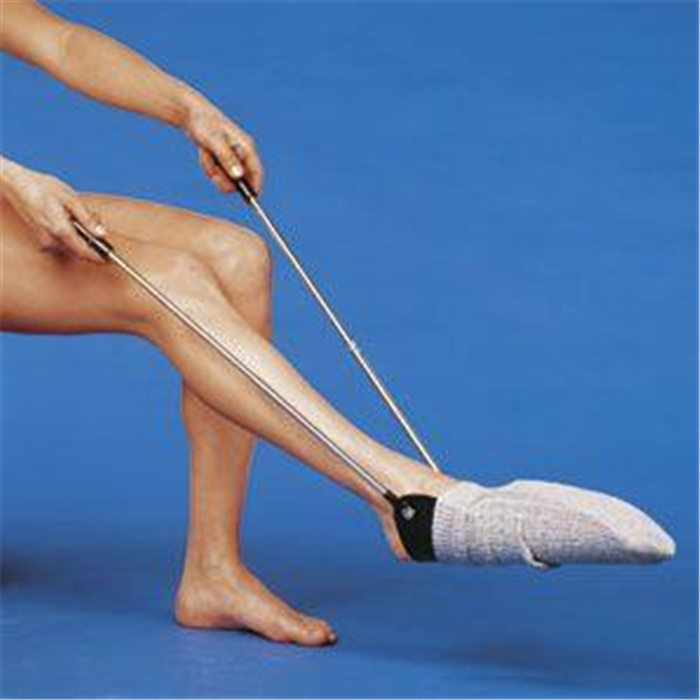 Stocking puller,
Flexible shape with two telescopic rails Stocking puller,
Flexible shape with two telescopic rails