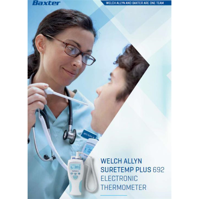 SureTemp Plus 692 Thermomètre électronique avec support mural, 
oral et rectal, 01692-400 SureTemp Plus 692 Thermomètre électronique avec support mural, 
oral et rectal, 01692-400