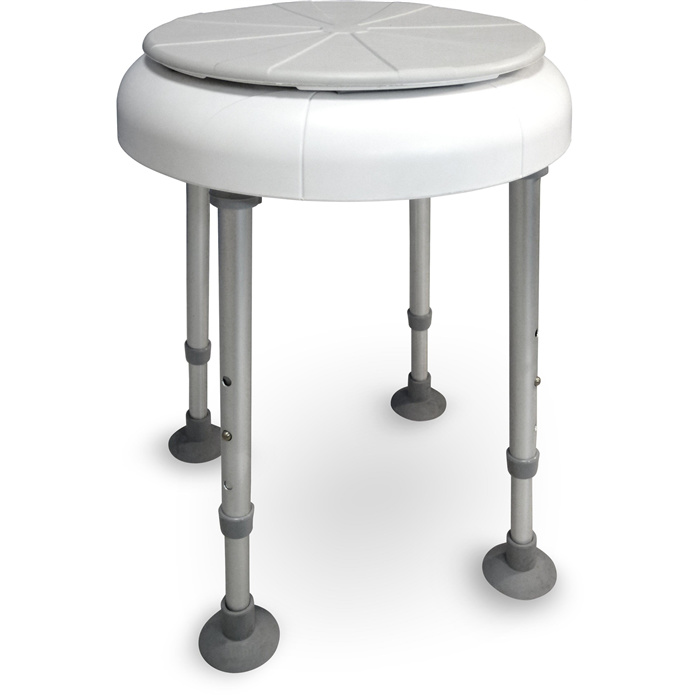 Tabouret de douche Delphi Turn avec plateau tournant Tabouret de douche Delphi Turn avec plateau tournant
