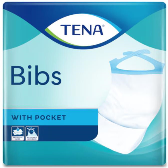 TENA Bibs, bavoirs jetables, Taille M, 37 x 46 cm, avec poche,
150 pièces TENA Bibs, bavoirs jetables, Taille M, 37 x 46 cm, avec poche,
150 pièces