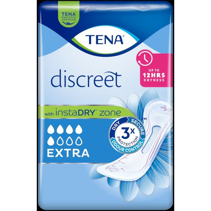 TENA Discreet Extra,
20 pieces TENA Discreet Extra,
20 pieces