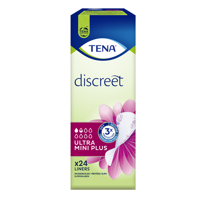 TENA Discreet Ultra Mini Plus,
24 pièces TENA Discreet Ultra Mini Plus,
24 pièces