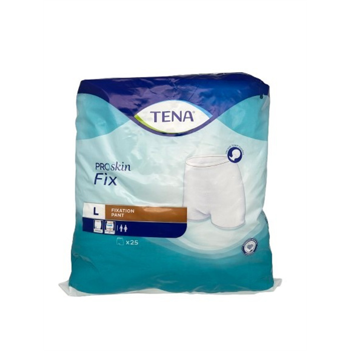 TENA Fix Premium Pants, Size L,
INST: 25 pieces TENA Fix Premium Pants, Size L,
INST: 25 pieces
