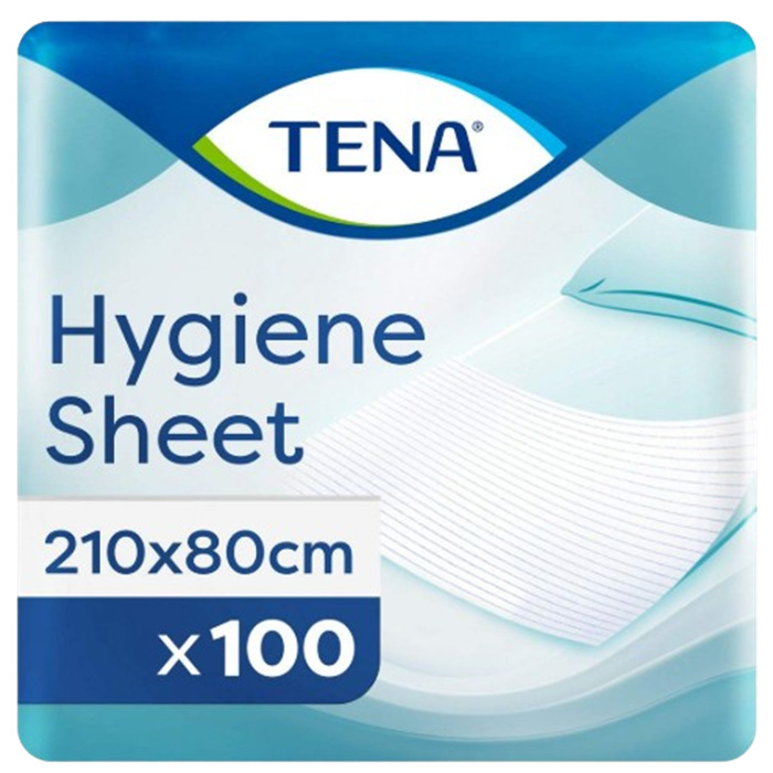 TENA Hygiene Sheet 80 x 210 cm,
100 pieces TENA Hygiene Sheet 80 x 210 cm,
100 pieces