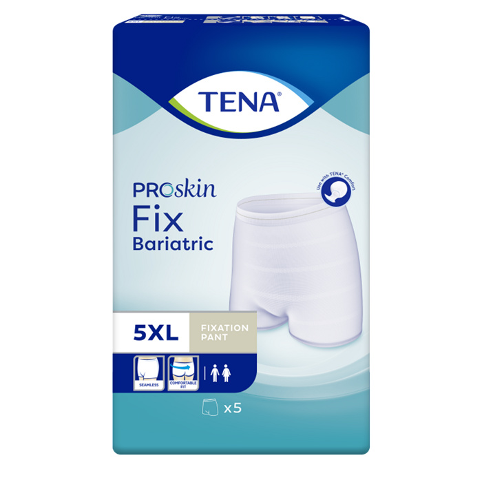 TENA Proskin Fix Bariatric, Taille 5XL 160-230 cm,
5 pièces TENA Proskin Fix Bariatric, Taille 5XL 160-230 cm,
5 pièces