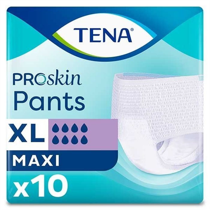 TENA Proskin Pants Maxi, Taille XL,10 piéces TENA Proskin Pants Maxi, Taille XL,10 piéces