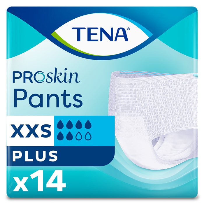 TENA PROSKIN PANTS PLUS, XXS
SACHET DE 14 PIECES TENA PROSKIN PANTS PLUS, XXS
SACHET DE 14 PIECES
