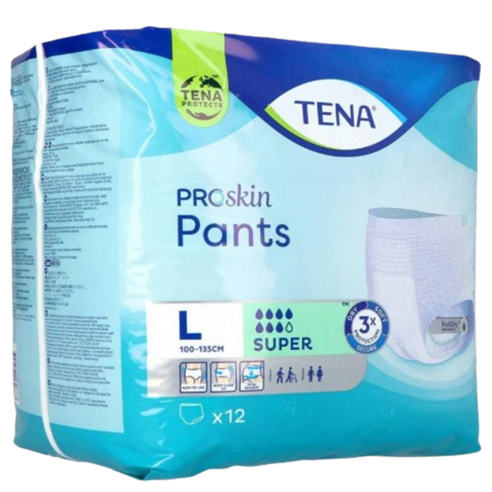 TENA ProSkin Pants Super, Taille L,
12 pièces TENA ProSkin Pants Super, Taille L,
12 pièces