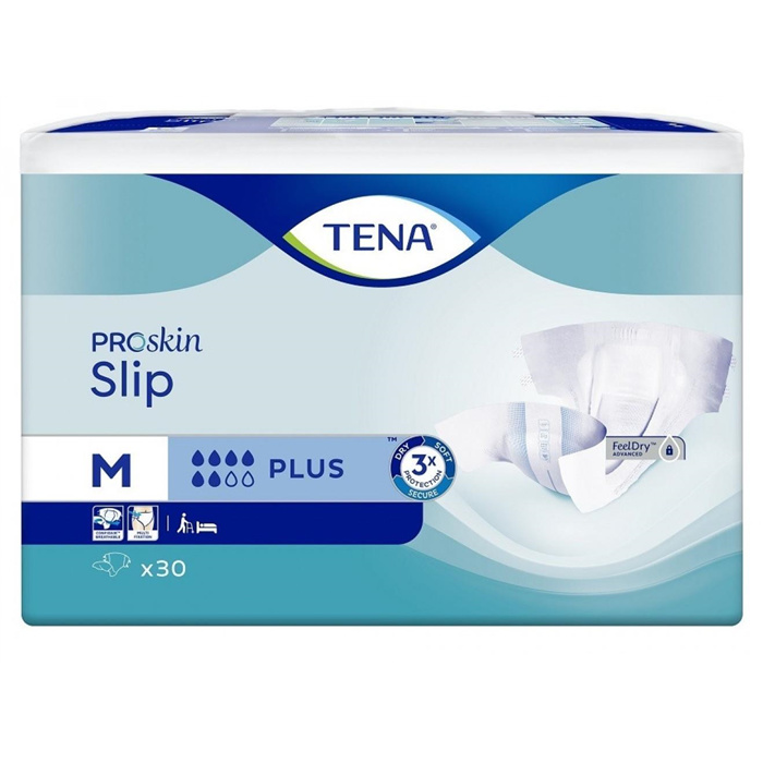 TENA Proskin Slip Plus, Größe M,
30 Stück TENA Proskin Slip Plus, Größe M,
30 Stück