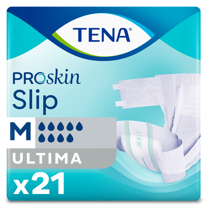TENA Proskin Slip Ultima, Größe M,
21 Stück TENA Proskin Slip Ultima, Größe M,
21 Stück