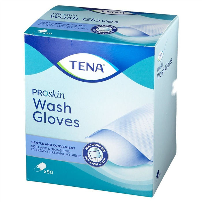 TENA ProSkin Washgloves, Plastikfrei,
50 Stück TENA ProSkin Washgloves, Plastikfrei,
50 Stück