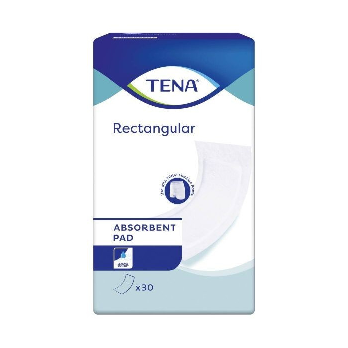 TENA Rectangular, saugfähiger Schutz, 30 Stück TENA Rectangular, saugfähiger Schutz, 30 Stück