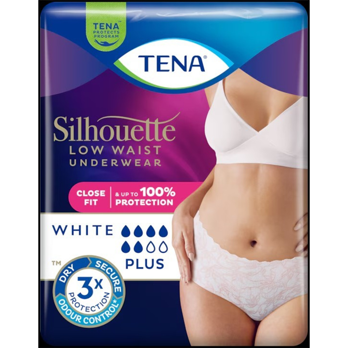 TENA Silhouette Plus Blanc, Low Waist Size M,
12 pieces TENA Silhouette Plus Blanc, Low Waist Size M,
12 pieces