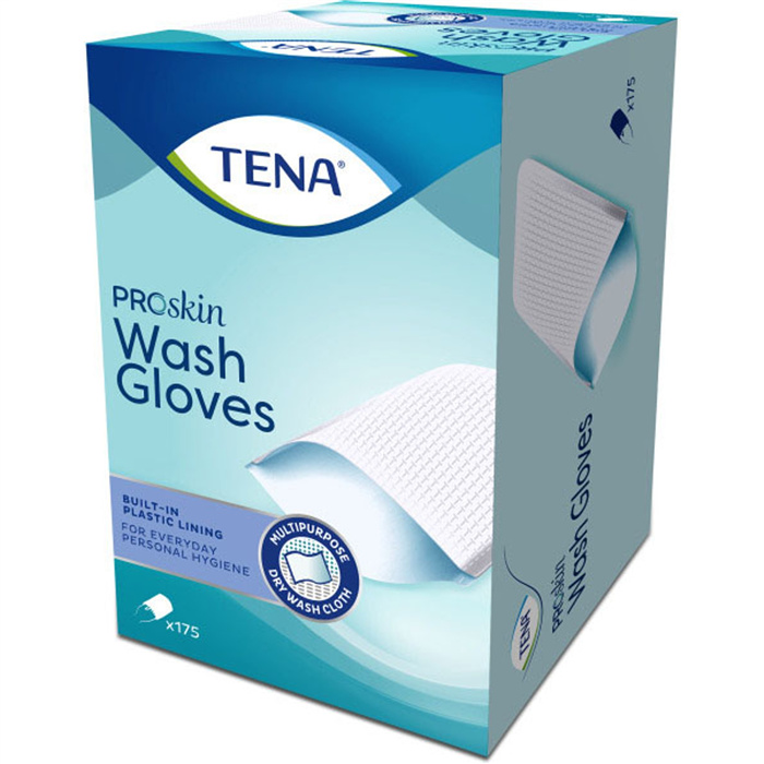 TENA Washglove ProSkin, plastifié,
175 pièces TENA Washglove ProSkin, plastifié,
175 pièces