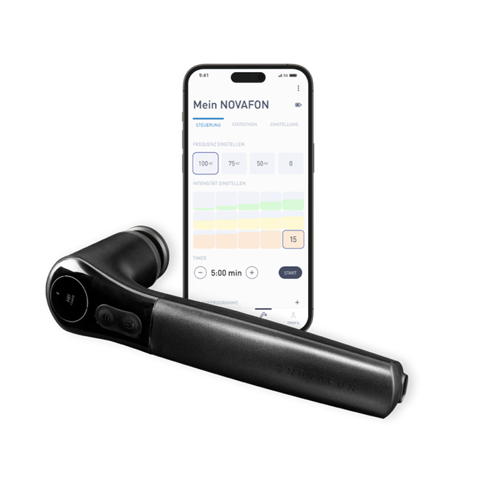 The NOVAFON power 2, including charging station The NOVAFON power 2, including charging station