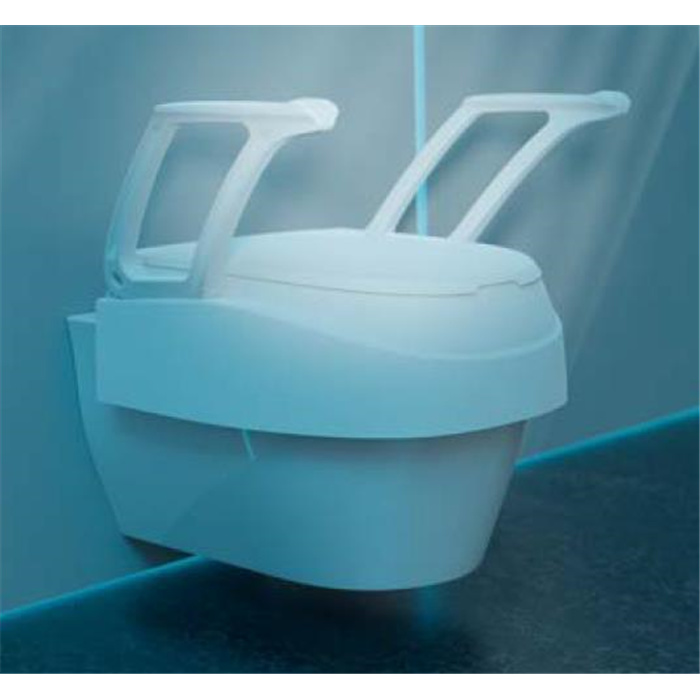Toilet seat raiser QuickTop with armrests Toilet seat raiser QuickTop with armrests