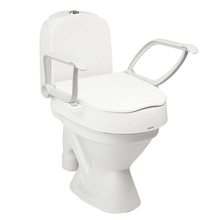 Toilettensitzerhöhung mit Armlehnen – 3-fach höhenverstellbar: 6, 10, 14 cm Toilettensitzerhöhung mit Armlehnen – 3-fach höhenverstellbar: 6, 10, 14 cm