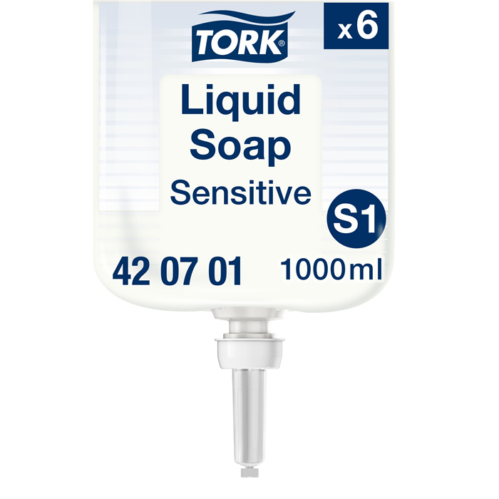 Tork Extra mild liquid soap, 1 L, unscented Tork Extra mild liquid soap, 1 L, unscented