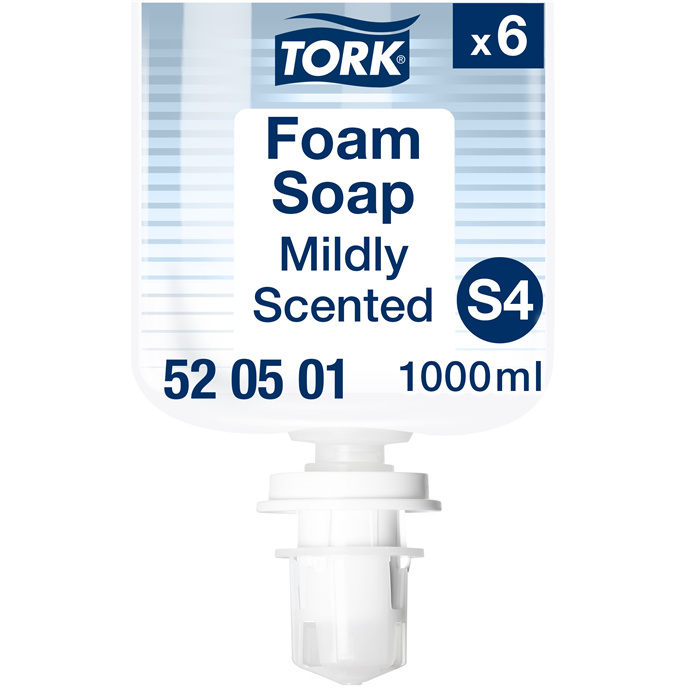 Tork Mild foam soap S4, 1 L, perfumed Tork Mild foam soap S4, 1 L, perfumed
