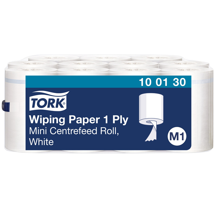 Tork mini centerfeed wiping paper
22 cm x 120 m, 1-ply, multipurpose roll Tork mini centerfeed wiping paper
22 cm x 120 m, 1-ply, multipurpose roll