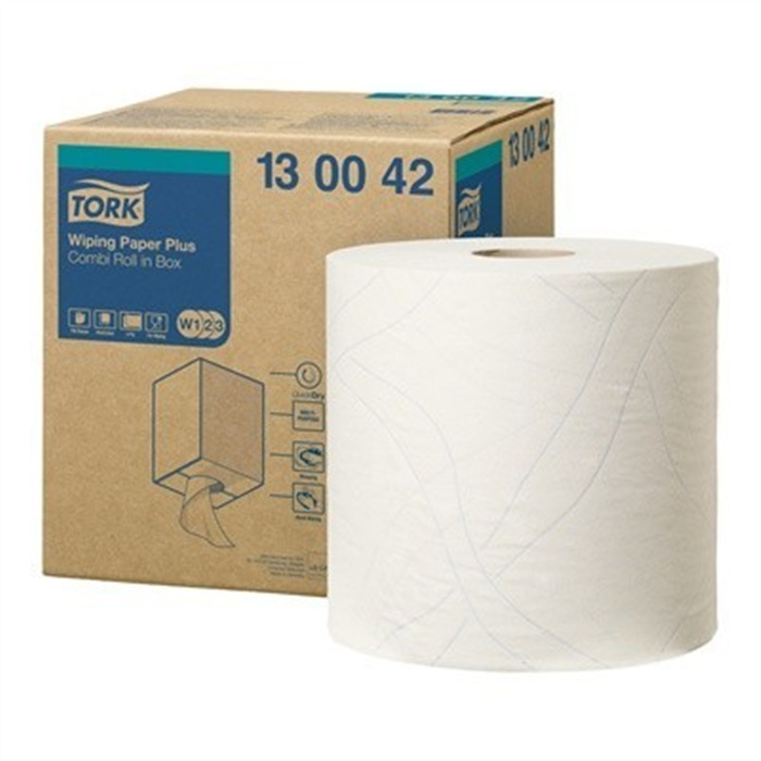 Tork Plus Wischpapier Kombirolle, 255 m × 26 cm, 2-lagig Tork Plus Wischpapier Kombirolle, 255 m × 26 cm, 2-lagig