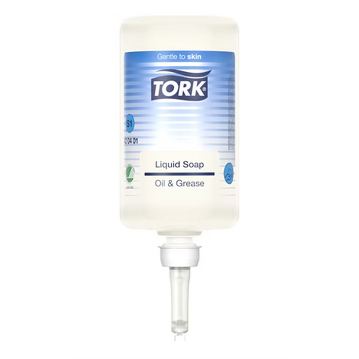 Tork Savon Liquide Spécial Huile et Graisse S1 Premium, 6 x 1 L. Tork Savon Liquide Spécial Huile et Graisse S1 Premium, 6 x 1 L.