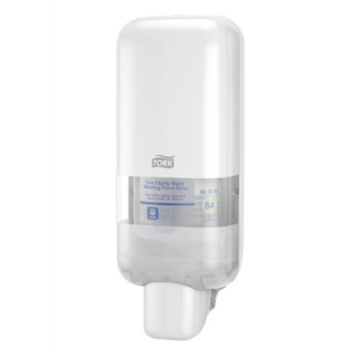Tork Seifen- und Desinfektionsmittelspender weiß S4 Tork Seifen- und Desinfektionsmittelspender weiß S4