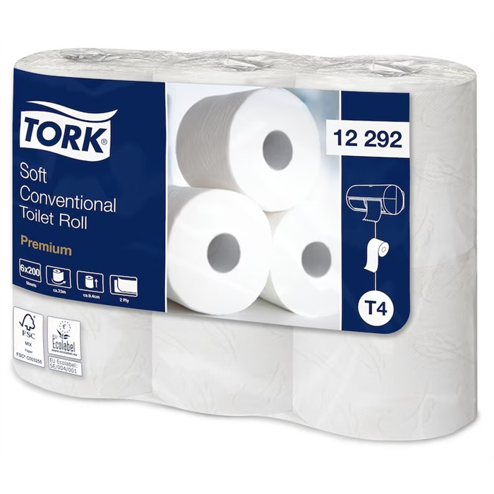Tork Soft Premium Traditional Toilet Roll - 2fold Tork Soft Premium Traditional Toilet Roll - 2fold