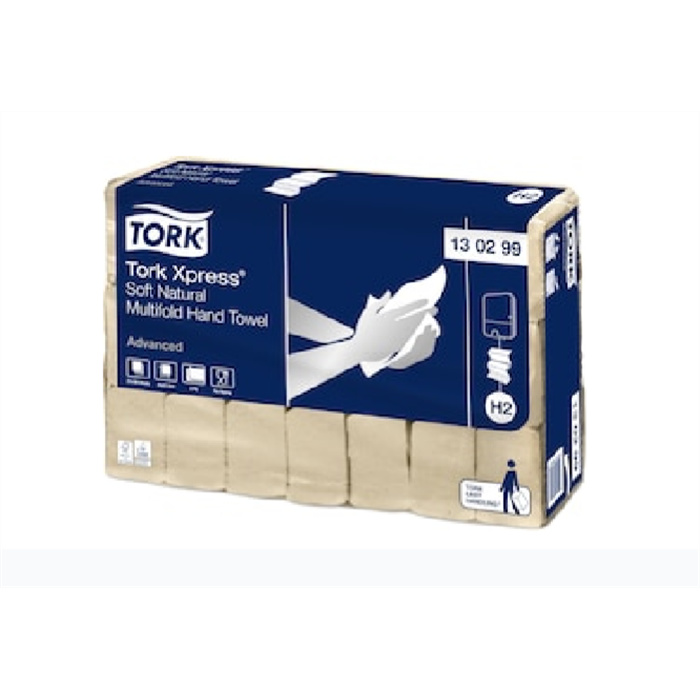 Tork Xpress Essuie-mains Multifold Doux Naturel H2 Advanced
2 Plis, 21 x 180 Pieces Tork Xpress Essuie-mains Multifold Doux Naturel H2 Advanced
2 Plis, 21 x 180 Pieces