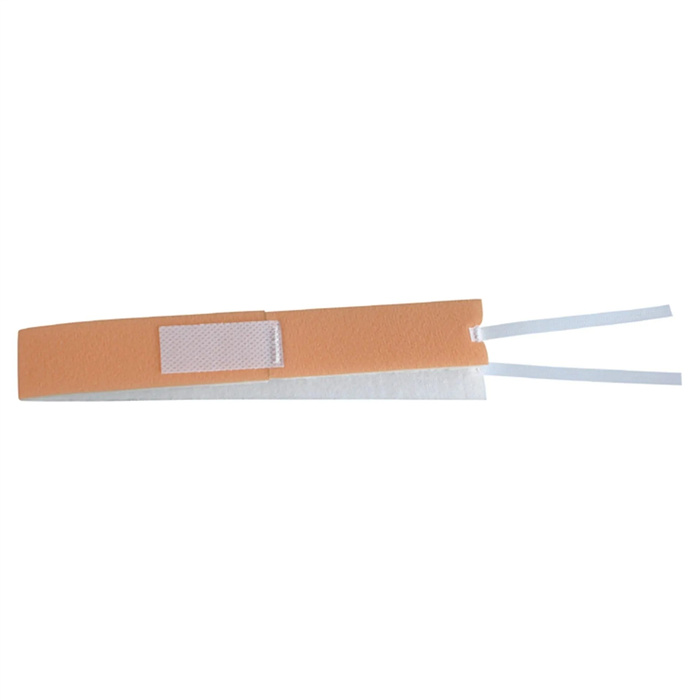Tube fixation for tracheostomy split neckbands with velcro fastener, 400 mm, for adults and children Tube fixation for tracheostomy split neckbands with velcro fastener, 400 mm, for adults and children
