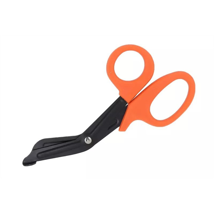 Universal bandage scissors, 15 cm, orange handle Universal bandage scissors, 15 cm, orange handle
