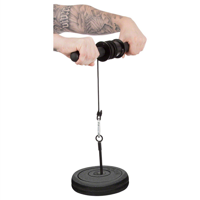 Unterarmtrainer inkl. 2 Hantelscheiben aus Gusseisen, je 2,5 kg Unterarmtrainer inkl. 2 Hantelscheiben aus Gusseisen, je 2,5 kg