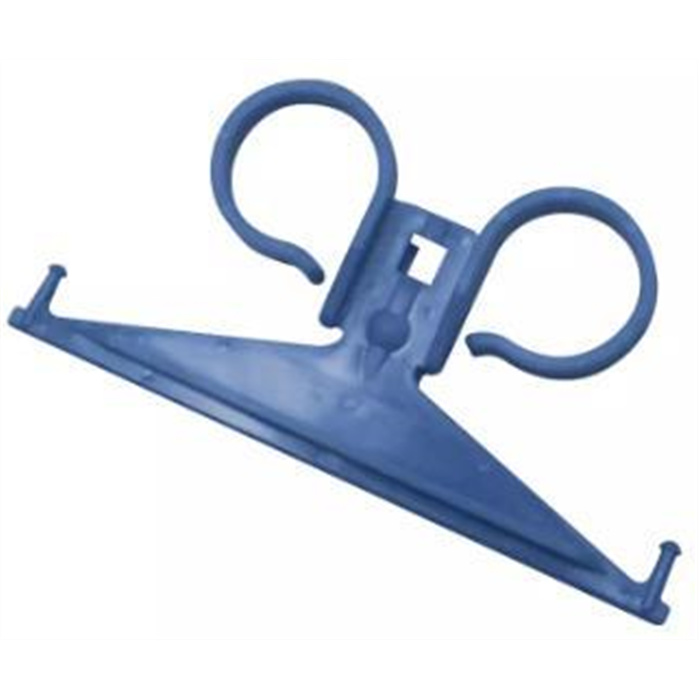 Urine bag holder made of plastic, blue Urine bag holder made of plastic, blue