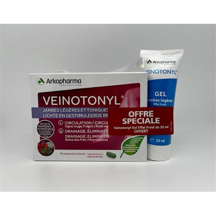 Veinotonyl 30 Tabletten + Massagegel 50 ml gratis Veinotonyl 30 Tabletten + Massagegel 50 ml gratis