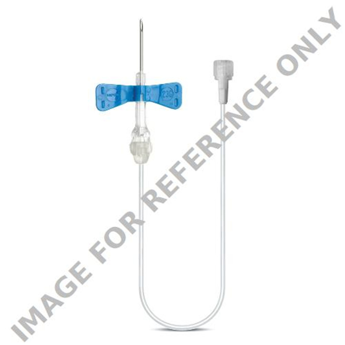 Venofix Safety 0,65 x 19 mm, 30 cm, G 23
boite de 50 pcs - bleu Venofix Safety 0,65 x 19 mm, 30 cm, G 23
boite de 50 pcs - bleu
