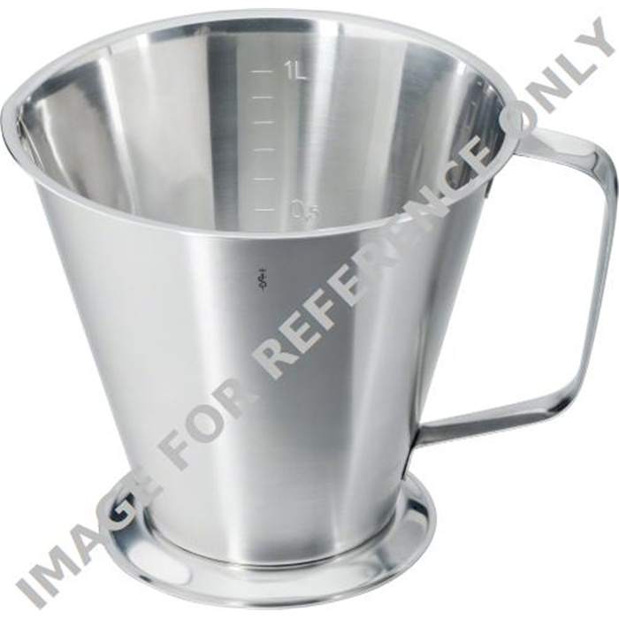 VERRE MESUREUR AVEC PIED GRADUE 1,0 LTR. VERRE MESUREUR AVEC PIED GRADUE 1,0 LTR.