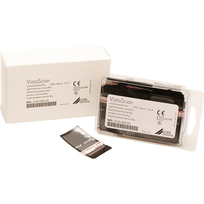 VistaScan Light Protection Sleeves Plus, pack of 100, black, size 0 (2 x 3 cm) VistaScan Light Protection Sleeves Plus, pack of 100, black, size 0 (2 x 3 cm)