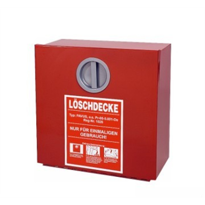 Wall container for fire blanket Wall container for fire blanket