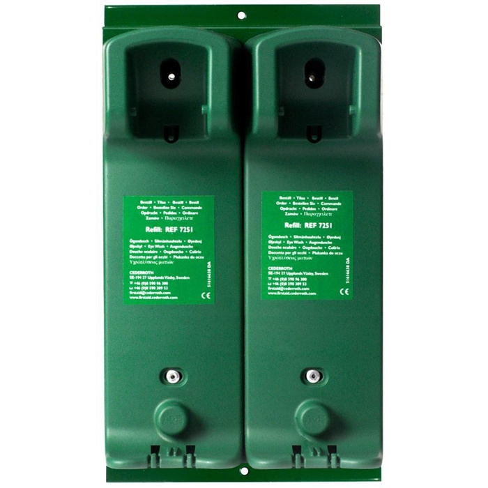 Wall-mounted bottle holder (for Cederroth 500 ml eyewash) x 2 Wall-mounted bottle holder (for Cederroth 500 ml eyewash) x 2