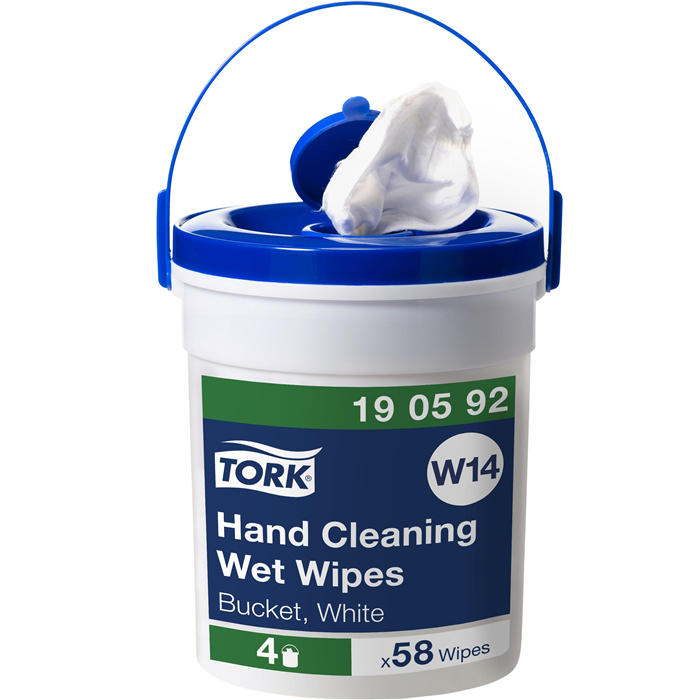 WET WIPES TORK HAND CLEANING 
HANDY BUCKET, 15.66 M X 27 CM, 1 PLI, 58 COUPONS WET WIPES TORK HAND CLEANING 
HANDY BUCKET, 15.66 M X 27 CM, 1 PLI, 58 COUPONS