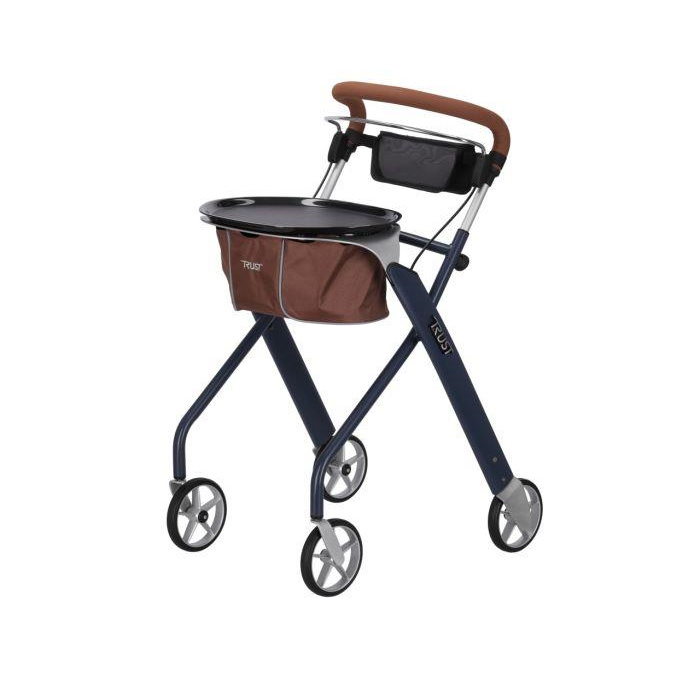 Wohnraum-Rollator Let's Dream braun/blau Wohnraum-Rollator Let's Dream braun/blau